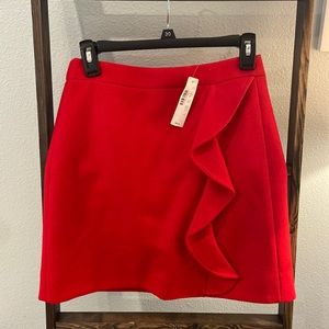Red J Crew Skirt